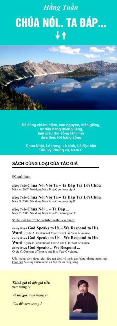 Hằng Tuần Chúa Nói.. Ta Đáp..., Năm C