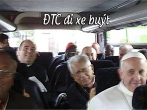 PopeOnAMiniBus